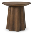 Oak Veneer Side Table Papyrus