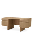 Natural Oak Veneer Desk Colston