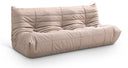 Relax 77.75" Vegan Leather Upholstered Sofa - Tan