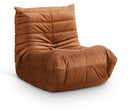 Relax Velvet Upholstered Chair - Cognac