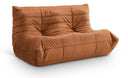 Relax 54.75" Velvet Upholstered Loveseat - Cognac