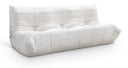 Relax 77.75" Velvet Upholstered Sofa - Cream