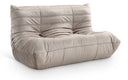Relax 54.75" Velvet Upholstered Loveseat - Taupe