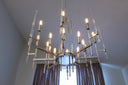 Polished Nickel Bari Chandelier 30" by Hudson Valley, view 3
