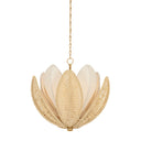 Vintage Gold Leaf Costa Brava Chandelier 24" by Corbett Lighting