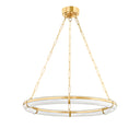 Aged Brass Sennett Chandelier 30.5" by Hudson Valley