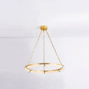 Aged Brass Sennett Chandelier 30.5" by Hudson Valley, view 2