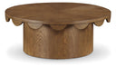 Dahlia Oak Veneer Coffee Table - Brown