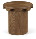 Dahlia Oak Veneer End Table - Brown