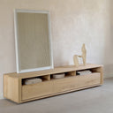 Oak Shadow Media Cabinet