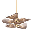Vintage Gold Leaf Cardiff Chandelier 35" by Corbett Lighting, view 5
