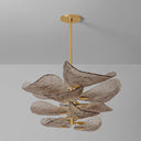 Vintage Gold Leaf Cardiff Chandelier 35" by Corbett Lighting, view 2