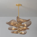 Vintage Gold Leaf Cardiff Chandelier 35" by Corbett Lighting, view 3