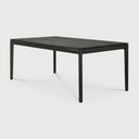 71" Oak Black Bok Dining Table