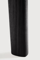 Round Oak Black Bok Extendable Dining Table