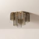 Vintage Gold Leaf Helsinki Semi Flush 18.5" by Corbett Lighting, view 2