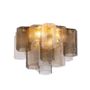 Vintage Gold Leaf Helsinki Semi Flush 26" by Corbett Lighting, view 7