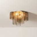 Vintage Gold Leaf Helsinki Semi Flush 18.5" by Corbett Lighting, view 3