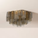 Vintage Gold Leaf Helsinki Semi Flush 26" by Corbett Lighting, view 6