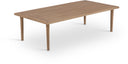 Laguna Aluminum Outdoor Patio Coffee Table - Natural