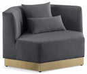 Marquis Velvet Upholstered Chair - Grey