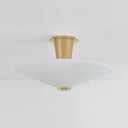 Vintage Brass Cologne Flush Mount 19.25" by Corbett Lighting, view 2