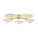Vintage Brass Cologne Flush Mount 19.25" by Corbett Lighting, view 5