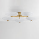Vintage Brass Cologne Flush Mount 60" by Corbett Lighting, view 3