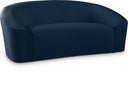 Riley 71" Velvet Upholstered Loveseat - Blue