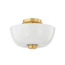 Aged Brass Dove Flush Mount 15" by Hudson Valley