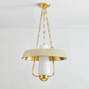 Aged Brass and Soft Sand Provincetown Lantern 18" x 14.5" by Hudson Valley, view 2