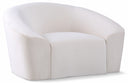 Riley Velvet Upholstered Chair - Cream