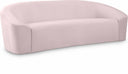 Riley 91" Velvet Upholstered Sofa - Pink