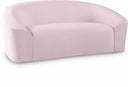 Riley 71" Velvet Upholstered Loveseat - Pink