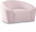 Riley Velvet Upholstered Chair - Pink