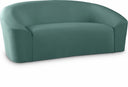 Riley 71" Velvet Upholstered Loveseat - Green