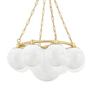 Aged Brass Thornwood Chandelier 29.5" by Hudson Valley