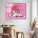 Vibrant Pink Tiger