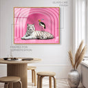 Vibrant Pink Tiger