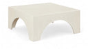 Renza Concrete And Fiberglass Indoor / Outdoor Patio Coffee Table - Cream