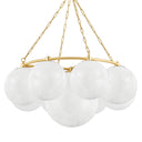 Aged Brass Thornwood Chandelier 43.25" by Hudson Valley