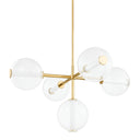 Aged Brass Richford Chandelier 48" by Hudson Valley