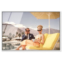 Poolside Palm Springs Couple