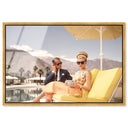Poolside Palm Springs Couple