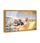 Poolside Palm Springs Couple