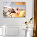 Poolside Palm Springs Couple