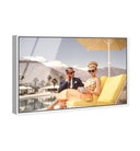 Poolside Palm Springs Couple