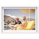 Poolside Palm Springs Couple