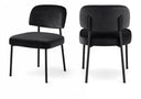 Zarelle Performance Fabric Upholstered Dining Chair - Black