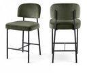 Zarelle Performance Fabric Upholstered Counter Stool - Green